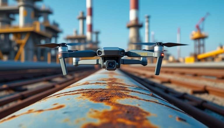 découvrez comment le zoom optique des drones révolutionne l'inspection industrielle en facilitant l'évaluation précise de la corrosion des pipelines pétroliers, améliorant ainsi la sécurité et la maintenance.